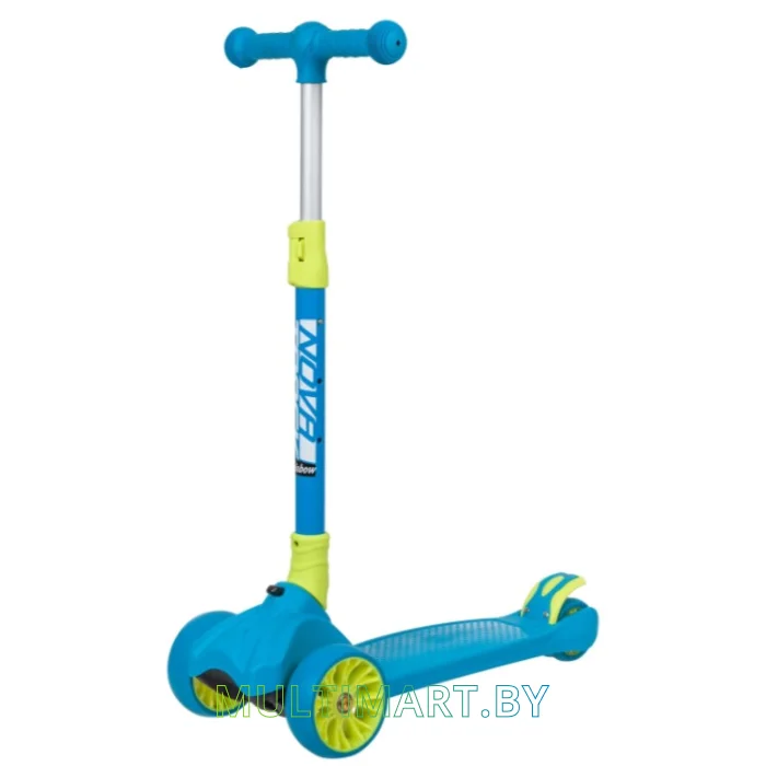 Самокат Novatrack RainBow Pro Button 120PROB.RAINBOW.BL20 (голубой, 2020)